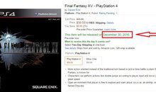 Final Fantasy XV bị lộ ngày ra mắt qua hệ thống bán lẻ Amazon