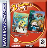 2 Games In 1: SpongeBob SquarePants: SuperSponge + Rugrats Go Wild