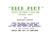 Duck Punt