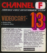 Videocart-13: Torpedo Alley, Robot War