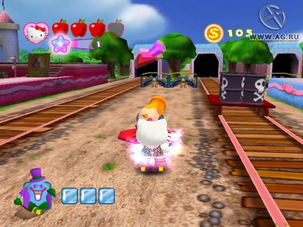 Hello kitty game. Игра Китти. Hello Kitty игра. Hello Kitty игра 2005. Hello Kitty: Roller Rescue.